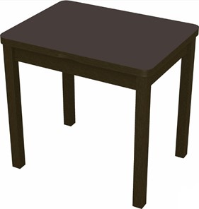 Обеденный раздвижной стол Бари дерево №8 (стекло коричневое/венге) в Абакане
