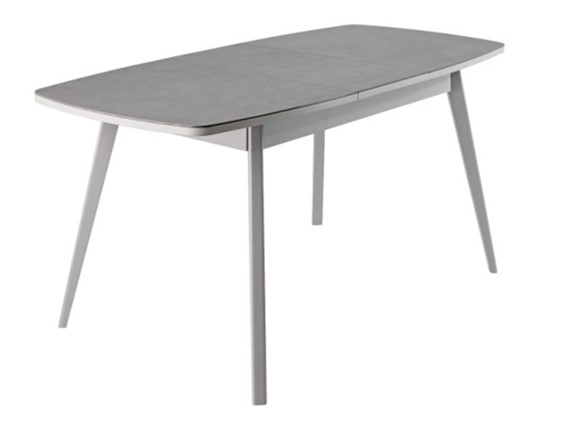 Кухонный стол раздвижной Артктур, Керамика, grigio серый, 51 диагональные массив серый в Абакане - изображение
