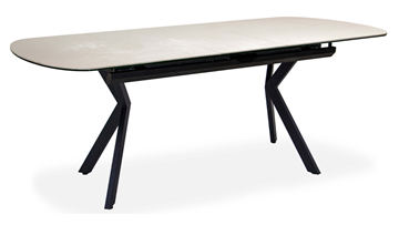 Кухонный раскладной стол Шамони 3CX 180х95 (Oxide Avorio/Графит) в Абакане - предосмотр 1