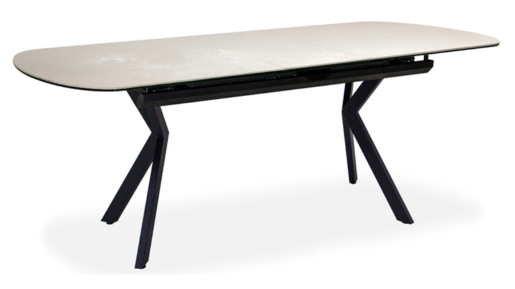 Кухонный раскладной стол Шамони 3CX 180х95 (Oxide Avorio/Графит) в Абакане - изображение 1