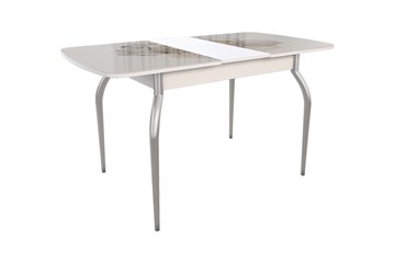 Обеденный раздвижной стол Танго, белый/геометрия в Абакане - предосмотр 1