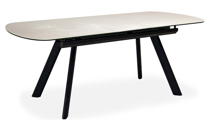 Кухонный стол раздвижной Шамони 2CQ 160х90 (Oxide Avorio/Графит) в Абакане - изображение 1