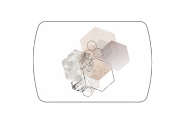 Обеденный раздвижной стол Танго, белый/геометрия в Абакане - предосмотр 3