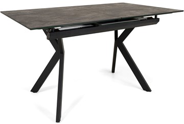 Кухонный раскладной стол Бордо 1CX 140х85 (Oxide Nero/Графит) в Абакане - предосмотр