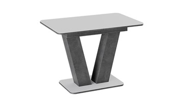 Раздвижной стол Чинзано тип 1 (Моод темный/стекло белое матовое) в Абакане
