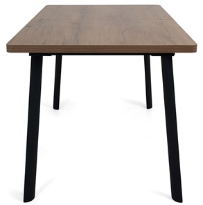 Кухонный стол раскладной Дали-1L(ноги черные, дуб табако) в Абакане - предосмотр 2
