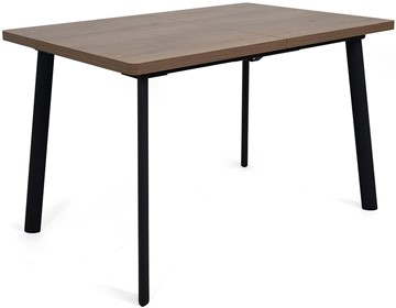Кухонный стол раскладной Дали-1L(ноги черные, дуб табако) в Абакане - предосмотр