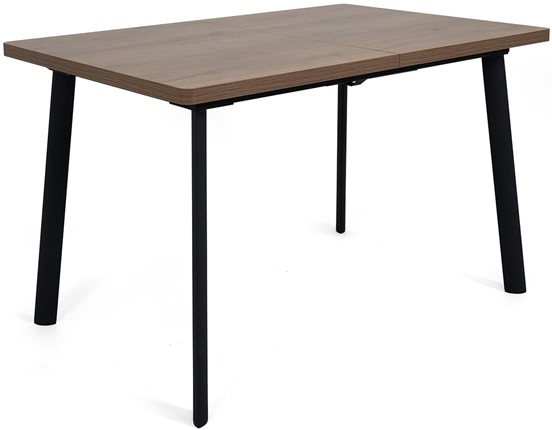 Кухонный стол раскладной Дали-1L(ноги черные, дуб табако) в Абакане - изображение