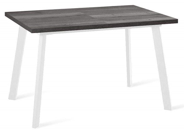 Кухонный стол раздвижной Dikline HB120 Сосна Пасадена/ножки белые в Абакане - изображение