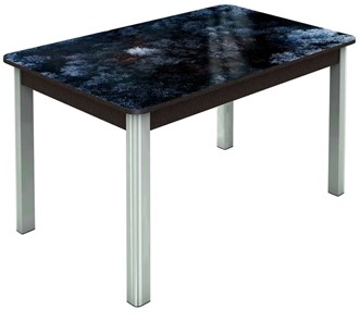 Кухонный стол раскладной Гамбург исп. 1, ноги метал. крашеные №23 (Exclusive h108/венге) в Абакане