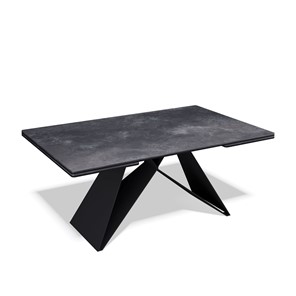 Кухонный раздвижной стол KB1400, черный/керамика черная в Абакане