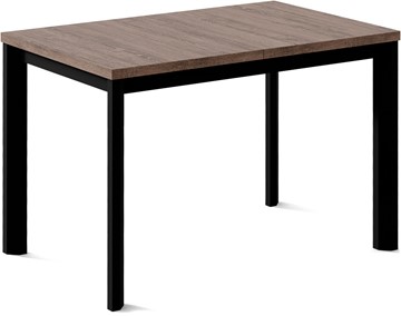 Кухонный стол раскладной Нагано-2L (ноги черные, дуб табако) в Абакане - предосмотр