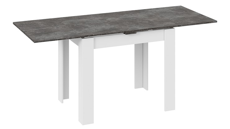 Кухонный стол раздвижной Промо тип 3 (Белый/Ателье темный) в Абакане - изображение 1