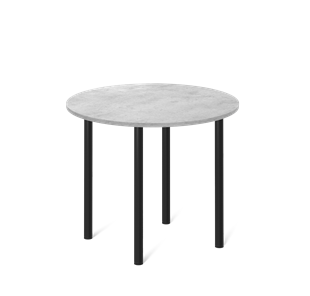 Кухонный обеденный стол SHT-TU66 / SHT-TT 90 ЛДСП (бетон чикаго светло-серый/черный) в Абакане