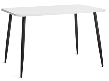 Обеденный стол PLUTO ЛДСП/металл, 120x80x77, Белый/Черный арт.19316 в Абакане