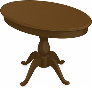 Обеденный раздвижной стол Фабрицио-1 исп. Эллипс, Тон 2 Покраска + патина с прорисовкой (на столешнице) в Абакане