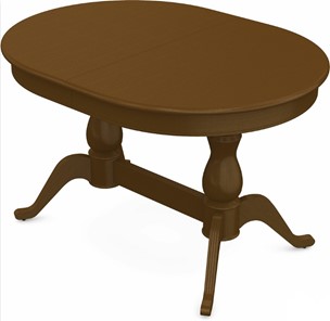 Обеденный раздвижной стол Фабрицио-2 исп. Овал 1600, Тон 2 (Морилка/Эмаль) в Абакане