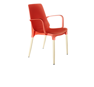 Обеденный стул SHT-ST76/S424-С (красный/ваниль) в Абакане