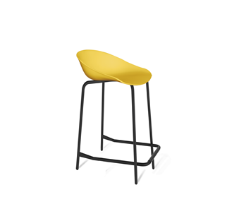 Барный стул SHT-ST19/S29-1 (желтый/черный муар) в Абакане