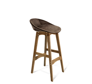 Барный стул SHT-ST19-SF1 / SHT-S65 (кофейный трюфель/дуб брашированный коричневый) в Абакане