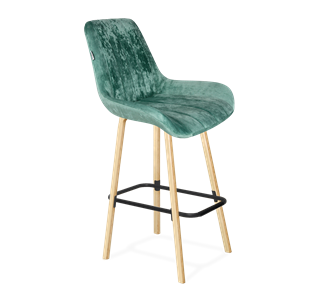 Барный стул SHT-ST37 / SHT-S94 (зеленый чай/прозрачный лак/черный муар) в Абакане