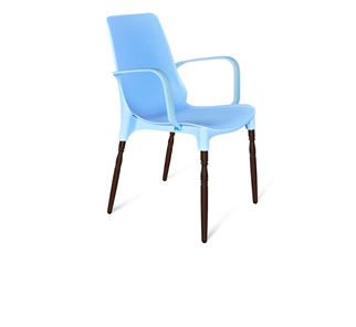 Обеденный стул SHT-ST76/S424-F (голубой/коричневый муар) в Абакане