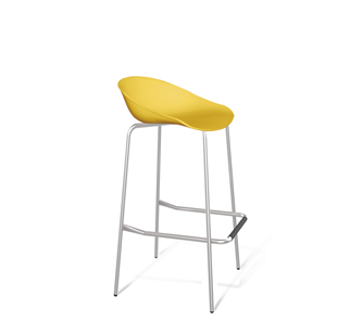 Барный стул SHT-ST19/S29 (желтый/хром лак) в Абакане
