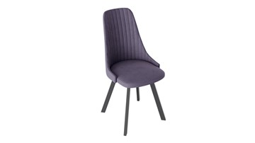 Обеденный стул Франк (паук) исп2 (Графит/Микровелюр Фиолетовый) в Абакане