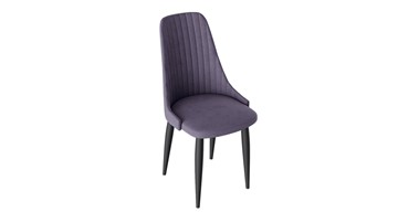 Обеденный стул Франк (конус) исп2 (Графит/Микровелюр Фиолетовый) в Абакане