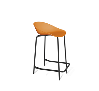 Барный стул SHT-ST19/S29-1 (оранжевый/черный муар) в Абакане
