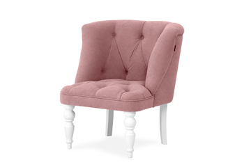 Кресло Бриджит розовый ножки белые в Абакане - предосмотр