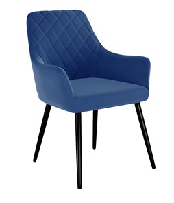 Обеденный стул 241, микровелюр Z20 синий, ножки черные в Абакане