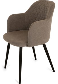 Обеденный стул Эспрессо-1, ноги черные круглые XL (R32)/велюр T173 Капучино в Абакане