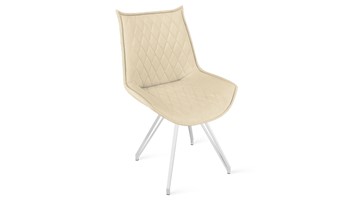 Обеденный стул Фэнди К4 (Белый матовый/Велюр Confetti Cream) в Абакане