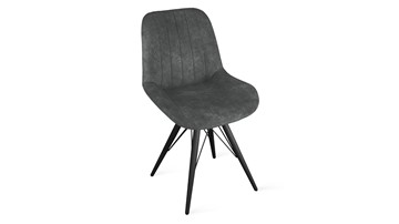 Обеденный стул Марвел Исп. 2 К3 (Черный муар/Микровелюр Wellmart Graphite) в Абакане