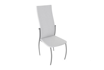 Обеденный стул Комфорт-М, цвет Эмаль Бриллиант, Белый Аллигатор к/з 218 (белый) в Абакане
