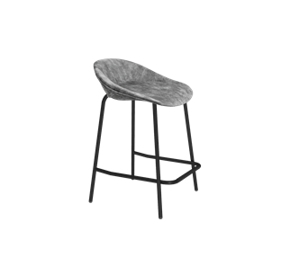 Полубарный стул SHT-ST19-SF1 / SHT-S29P-1 (дымный/черный муар) в Абакане
