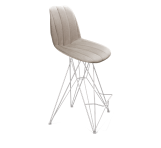 Полубарный стул SHT-ST29-С22 / SHT-S66-1 (лунный камень/хром лак) в Абакане