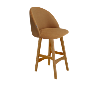 Полубарный стул SHT-ST35 / SHT-S65-1 (горчичный/светлый орех) в Абакане