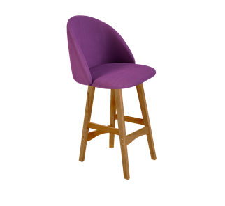 Полубарный стул SHT-ST35 / SHT-S65-1 (ягодное варенье/светлый орех) в Абакане