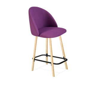 Полубарный стул SHT-ST35 / SHT-S94-1 (ягодное варенье/прозрачный лак/черный муар) в Абакане