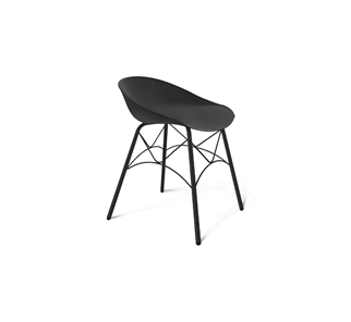 Кухонный стул SHT-ST19/S107 (черный/черный муар) в Абакане