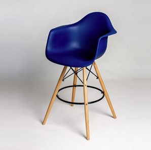 Барный стул DSL 330 Wood bar (темно-синий) в Абакане