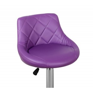 Барный стул Комфорт с мягкой спинкой WX-2396 экокожа фиолетовый в Абакане - предосмотр 2