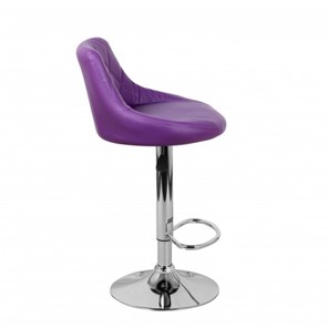 Барный стул Комфорт с мягкой спинкой WX-2396 экокожа фиолетовый в Абакане - предосмотр 3