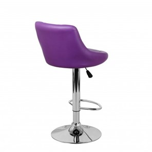 Барный стул Комфорт с мягкой спинкой WX-2396 экокожа фиолетовый в Абакане - предосмотр 4