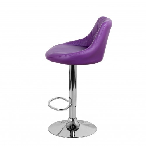 Барный стул Комфорт с мягкой спинкой WX-2396 экокожа фиолетовый в Абакане - изображение 7