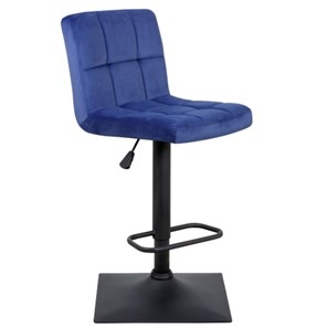 Барный стул Курт с мягкой спинкой WX-2320 велюр синий в Абакане