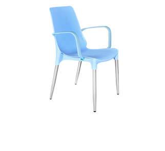Обеденный стул SHT-ST76/S424-С (голубой/хром лак) в Абакане