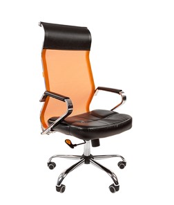 Офисное кресло CHAIRMAN 700 сетка, цвет оранжевый в Абакане